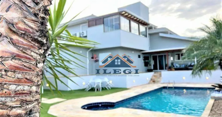 Casa com 5 dormitórios, 370 m² - venda por r$ 2.550.000,00 ou aluguel por r$ 15.973,00/mês - condomínio residencial terras de santa tereza - itupeva/sp