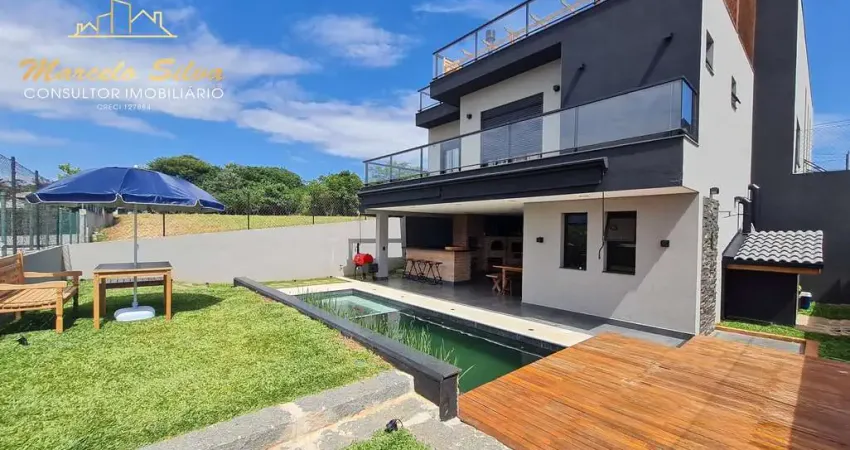 ESTILO  RÚSTICA MODERNA, CASA 4 DORMITÓRIOS ,   CONDOMÍNIO ALTO PADRÃO COM SISTEMA CLUBE