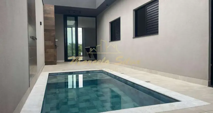 Casa nova com piscina, fino acabamento e excelente localização