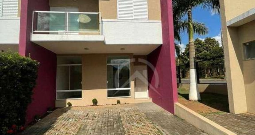 Sobrado em Residencial Fechado com 3 dormitórios para alugar, 118 m² por R$ 3.200/mês - Jardim dos Pinheiros - Atibaia/SP
