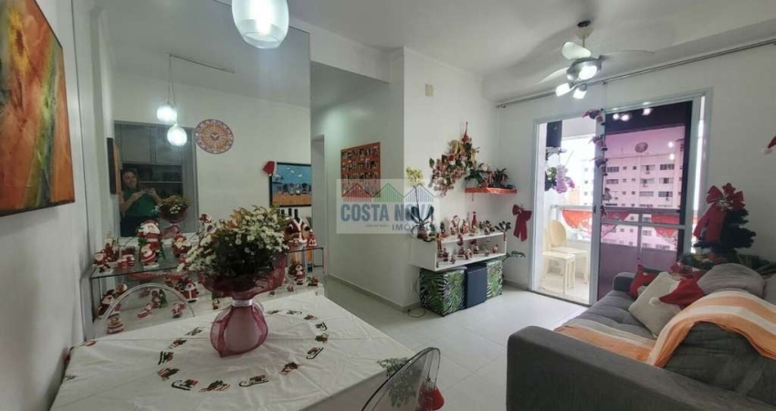 Apartamento à venda, com 2 quartos, 1 vaga e com vista mar no centro de São Vicente