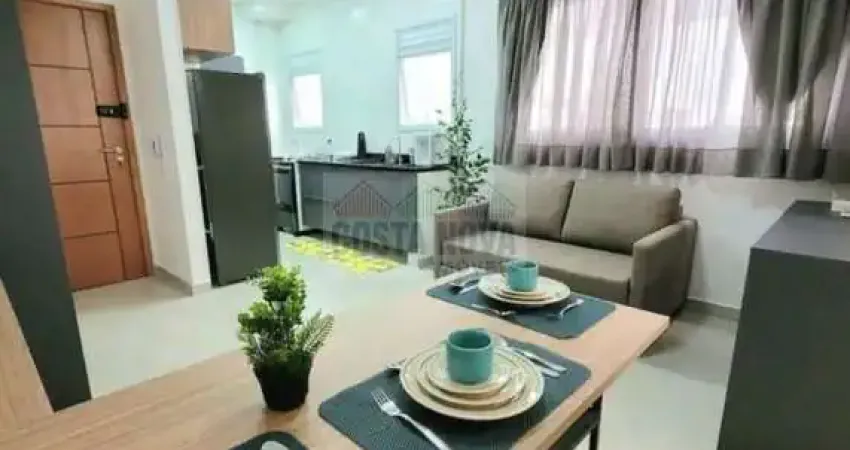 Studio à venda, mobiliado, 1 banheiro, 1 vaga, a uma quadra da praia no José Menino, em Santos