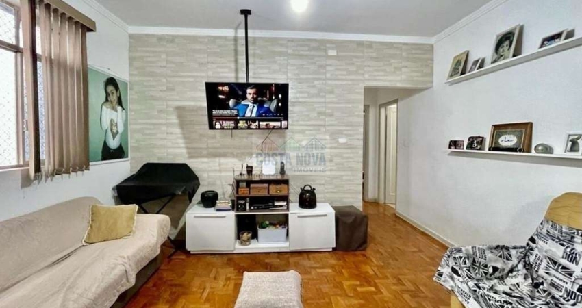 Apartamento amplo com 2 dormitórios, 1 vaga no Bairro Encruzilhada Santos