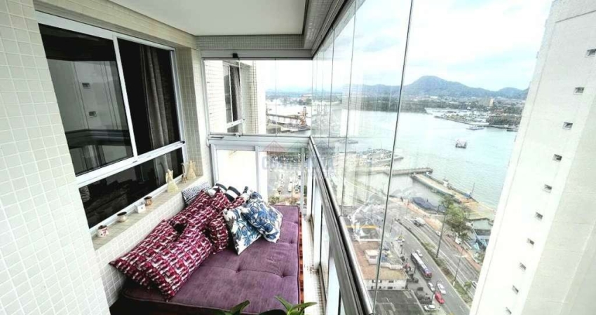 Apartamento com 3 suítes, 3 vagas e lazer completo, frente para o mar, Ponta da Praia
