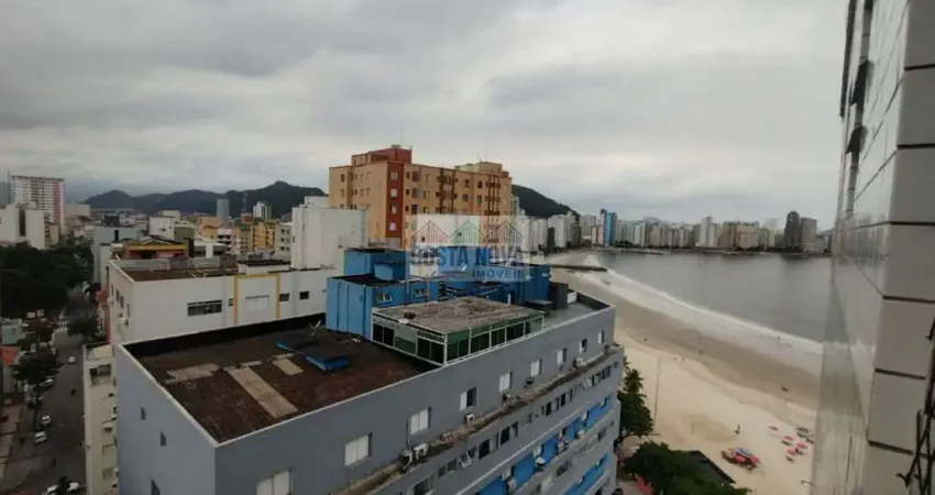Kitnet mobiliada com vista lateral para o mar no Gonzaguinha ? Ótima localização!