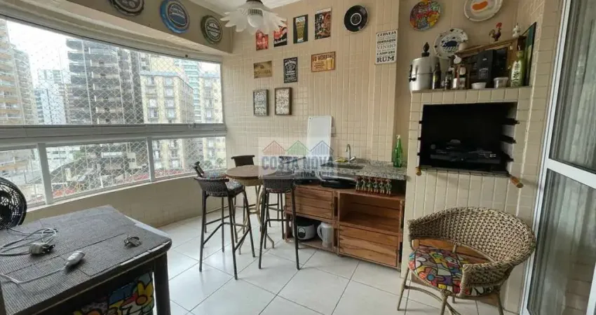 Apartamento com 2 dormitórios, 2 banheiros, 2 vagas de garagem, vista para o mar no Caiçara