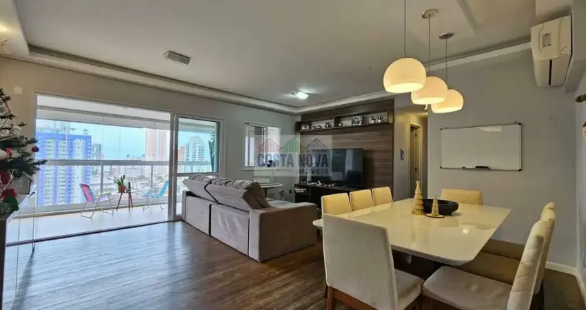 Amplo e moderno no embaré com 3 dorms, 1 suite, 131m², varanda gourmet, andar alto e vista livre