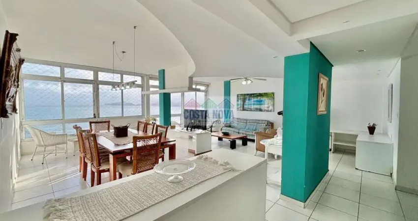 Vista deslumbrante para o mar em 131m² no embaré, 2 dorms sendo 1 suíte, 2 salas, próximo ao canal 4