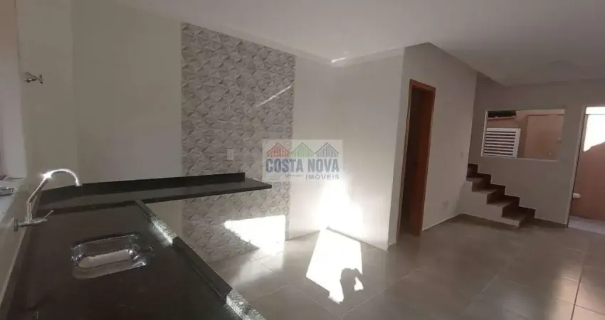 Sobrado novo caiçara - cond. fechado - 02 dormitórios - quintal