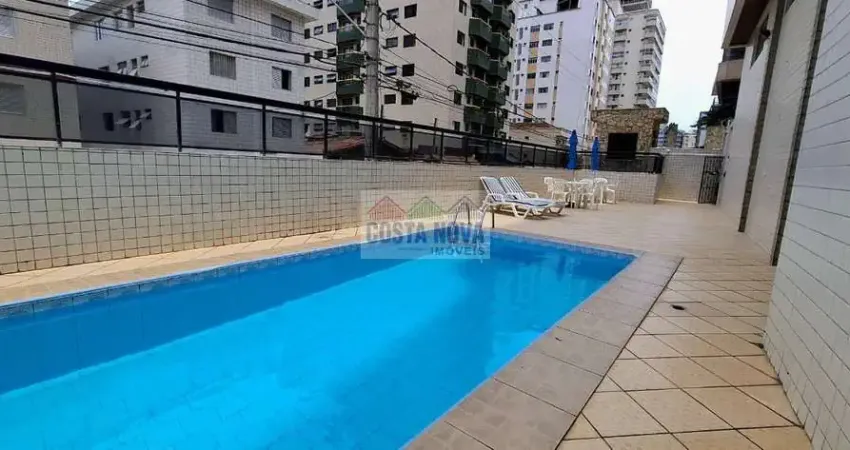 Apartamento com 2 dormitórios e vista mar na tupi- praia grande - sp