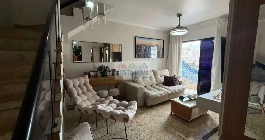 Cobertura Duplex com Churrasqueira e Vista Livre na Encruzilhada ? Santos