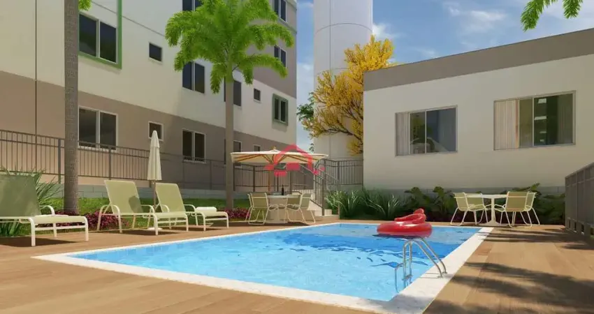 02 quartos com lazer completo na região do Nacional em Contagem