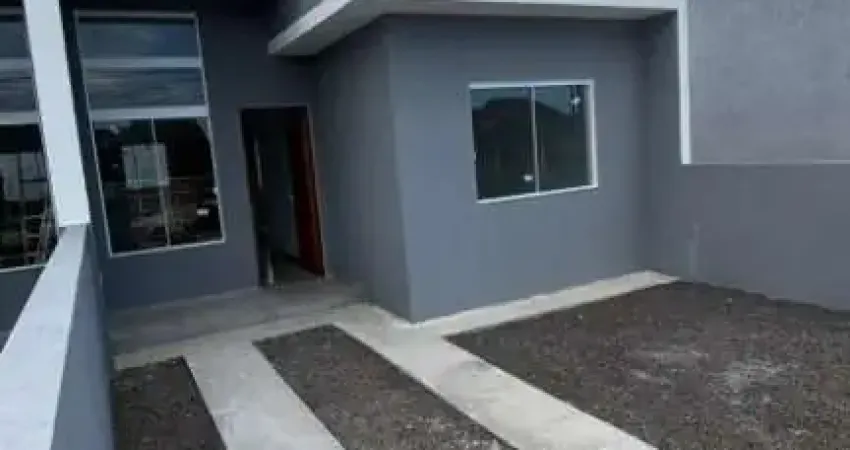 Ótima casa nova em nova tramandaí, com dois dormitórios, no bairro de moradores