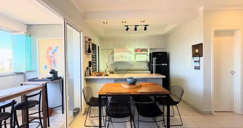 Apartamento 54m2 próximo ao Ribeirão Shopping, 1 suíte, Lavabo, Sacada, 1 Vaga coberta