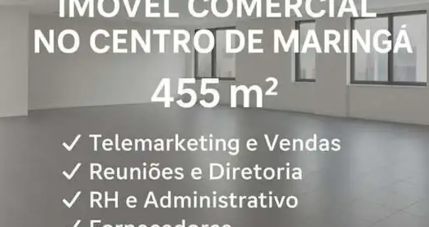 Sala comercial para alugar na Rua Joubert de Carvalho, 162, Zona 01, Maringá