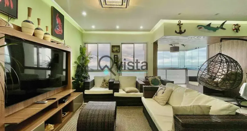 Apartamento sacada com vista mar, 3 dormitórios, 3 suites à venda na pitangueiras no guarujá | qvis