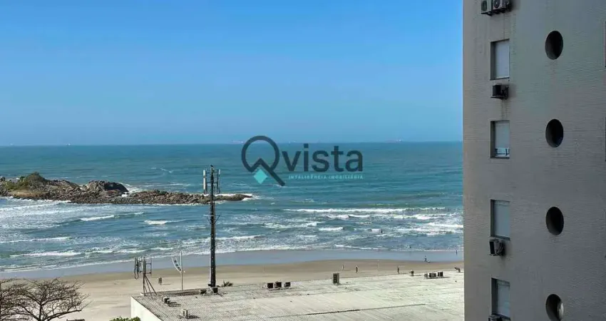 Apartamento à venda com vista mar, 01 dormitórios  na pitangueiras no guarujá | qvista inteligência