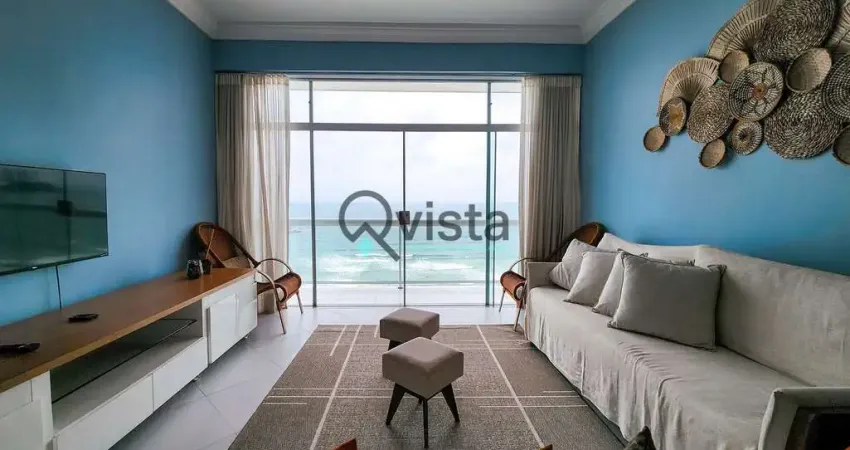 Apartamento vista mar à venda na pitangueiras no guarujá | qvista inteligência imobiliária guarujá