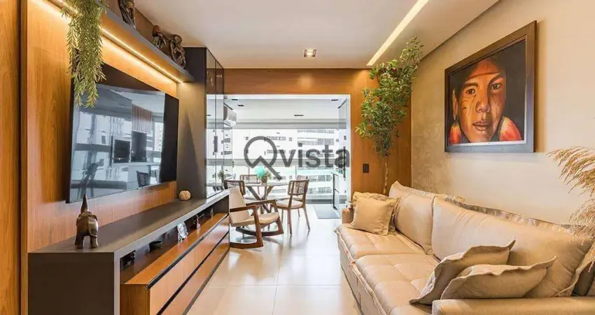 Apartamento decorado á venda na astúrias no guarujá | qvista inteligência imobiliária guarujá