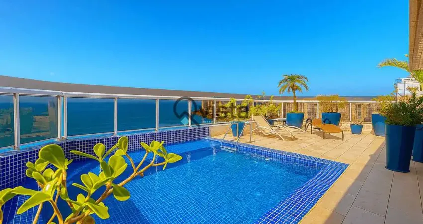 Cobertura com vista para o mar para locação anual na astúrias no guarujá | qvista inteligência imo