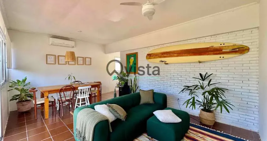 Apartamento reformado 3 dormitórios 1 suíte  à venda, tombo, guarujá, sp