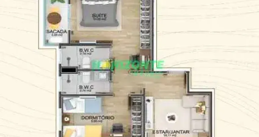 Apartamento com 2 dormitórios à venda, 76 m² - Vila Adyana - São José dos Campos/SP