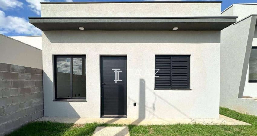 Casa com 2 dormitórios, sendo 1 suíte à venda, 56 m² por R$ 410.000,00 - Jardim das Araras - Indaiatuba/SP