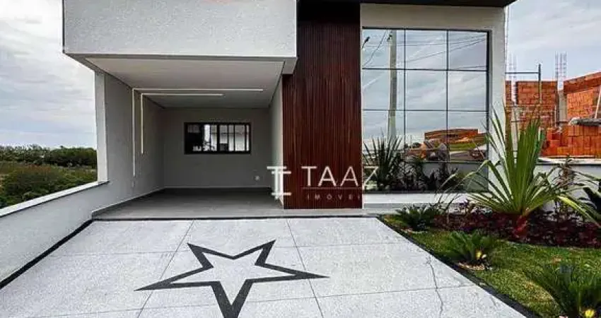 Casa com 3 dormitórios, sendo 1 suíte à venda, 140 m² por r$ 1.290.000,00 - condomínio jardim park vista real - indaiatuba/sp