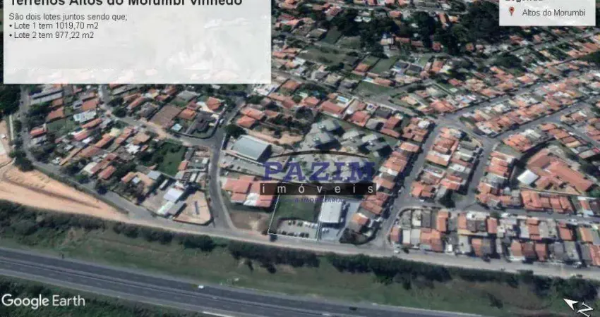 Terreno à venda, 997 m² - Altos do Morumbi - Vinhedo/SP