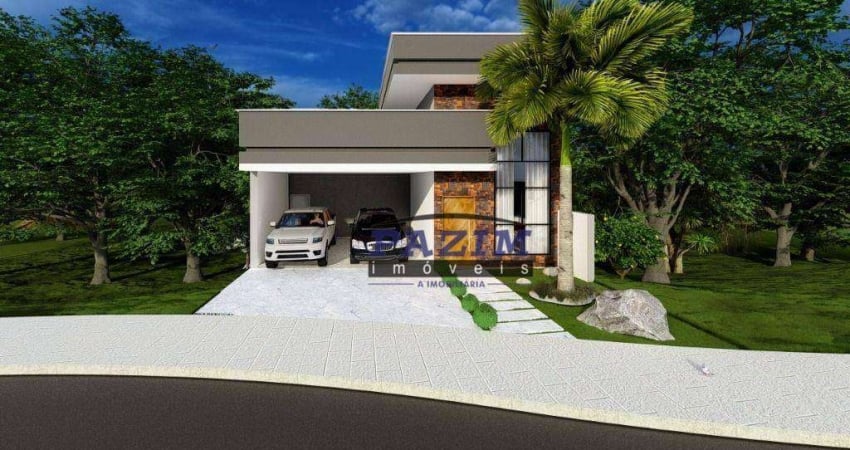 Casa térrea com 3 suítes à venda, 272 m² - Condomínio Portal do Bosque - Louveira/SP