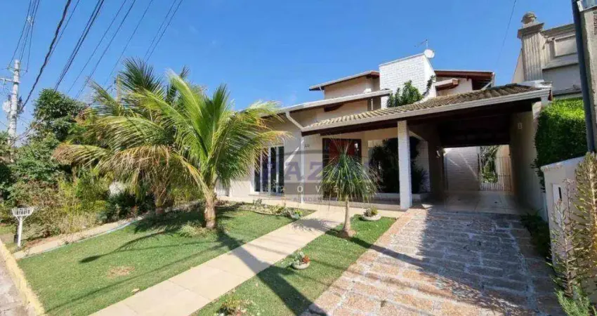 Casa com 3 dormitórios à venda, 267 m² - villaggio capríccio - louveira/sp