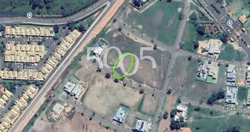 Terreno à venda no condomínio Campos de Santo Antonio II em Itu com 800m2 de área útil em ótima localização.