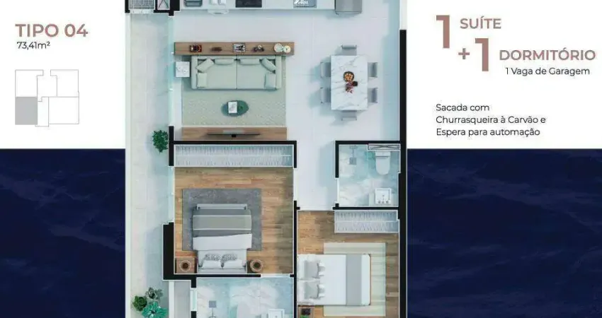 Apartamento com 2 quartos à venda na Avenida Osvaldo Reis, Praia Brava, Itajaí