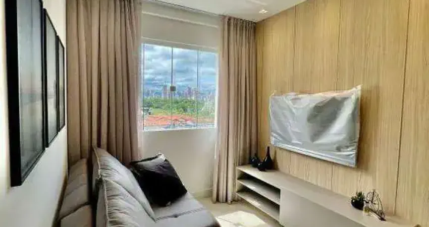 Apartamento Mobiliado com 1 Dormitório, Churrasqueira e Piscina