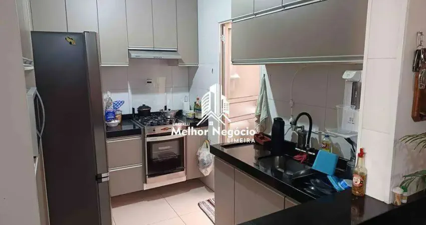 Apartamento à venda no Condomínio Parque dos Alpes – Bairro Jardim da Colina Verde, Limeira, SP Apartamento térreo com 2 dormitórios, 1 banheiro e 1 v