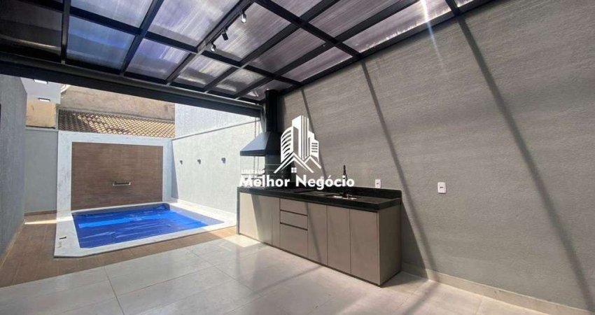 Casa à venda com 3 suítes ( 1 master) com piscina e garagem para 3 carros no Jardim Novo Cambuí -Hortolândia/SP