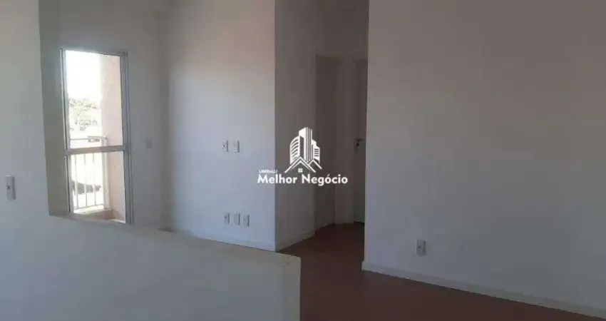Apartamento à venda com 02 quartos, localizado no bairro Chácaras Fazenda Coelho em Hortolândia/SP, Condomínio Residencial Torres do Jardim.