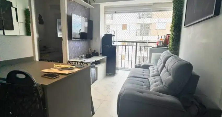 Apartamento mobiliado de 38m², 2 quartos e 1 vaga com lazer completo