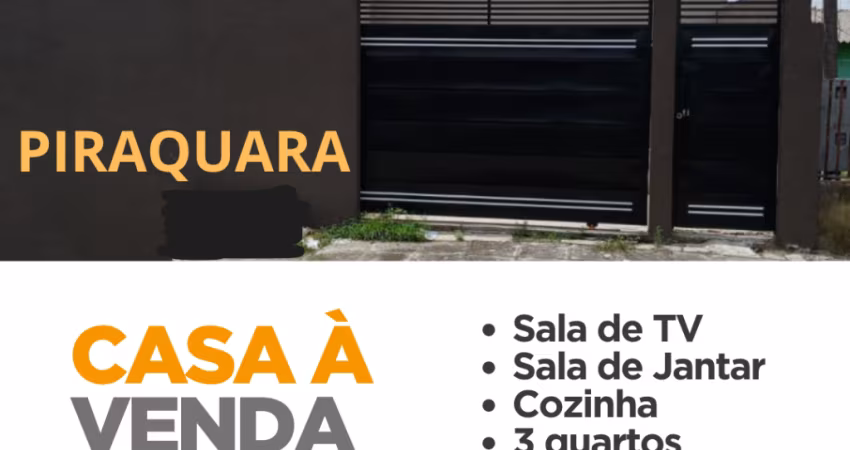 CASA NOVA COM 3 QUARTOS EM PIRAQUARA