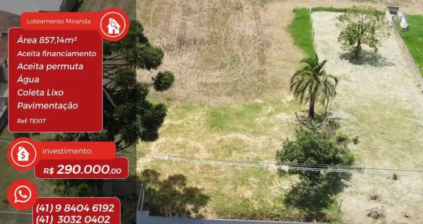 Terreno à venda na Rua Policarpo Ferreira de Miranda, 213, Loteamento Miranda, Campo Largo