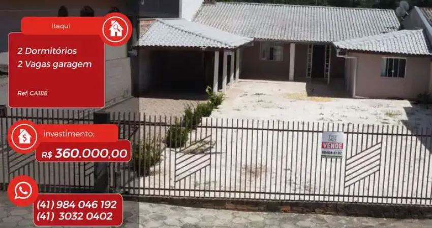 Casa com 2 quartos à venda na Rua das Codornas, Itaqui, Campo Largo