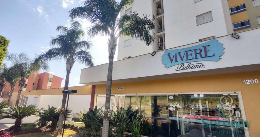 Apartamento para alugar ou vender na Gleba Palhano - Edifício Vivere Palhano - Com 3 dormitórios, sendo 1 suíte, 79m² por R$ 3.100,00/mês ou 640.000,0