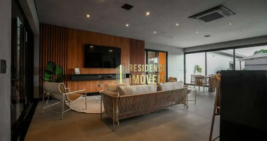 Casa mobiliada com 4 dormitórios à venda, 456 m² por r$ 4.500.000,00- residencial saint patrick - sorocaba/sp