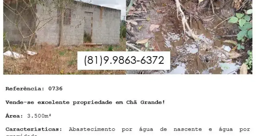 Vende-se excelente propriedade em Chã Grande com 3.500m
