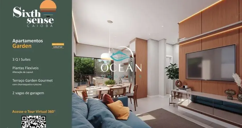 Apartamento garden em Caiobá lançamento