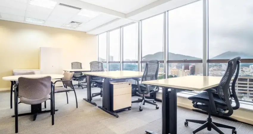 Escritório com amplo espaço para 15 pessoas no rio de janeiro, edificio argentina