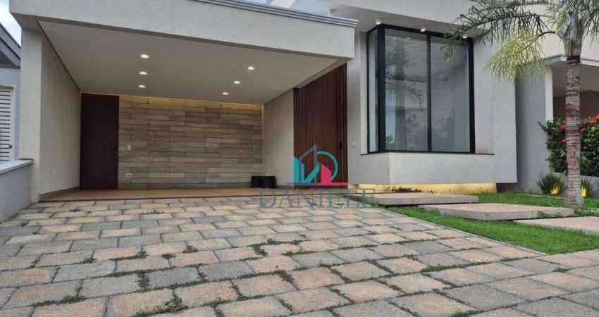 Casa térrea com 3 suítes, em construção, localizada no condomínio Village Damha I.