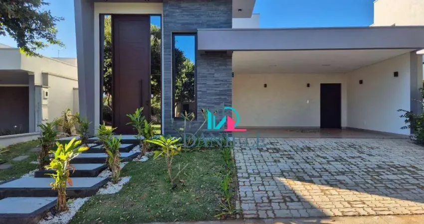 Casa térrea com 3 suítes localizada no condomínio Portal das Tipuanas.