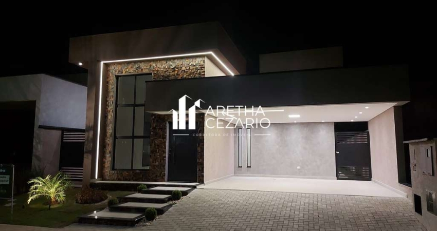 Casa com 03 Dormitórios sendo uma suíte com closet à venda, 182m² - Condomínio Ouro Ville - Taubaté - SP