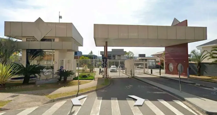 Terreno à venda de esquina no condominio monte carlo - 545,00 m² com leve declive - vista dos fundos para serra da mantiqueira